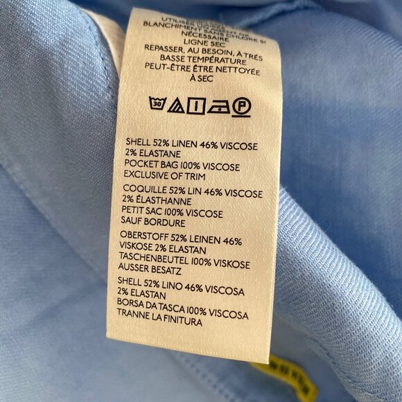 NEW Anthropologie The Avery Pleated Shorts by Maeve size 14 BLUE color - Picture 9 of 9